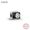Fit Bracelet Charms Photographer Video Camera Dangle Charm Silver 925 Original Pendant Bracelet & Bangle Jewelry Berloque 4