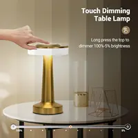 LED Table Lamp Touch Sensor Rechargeable Desktop Night Light Wireless Reading Lamp for Restaurant Hotel Bar Bedroom Decor Light 2