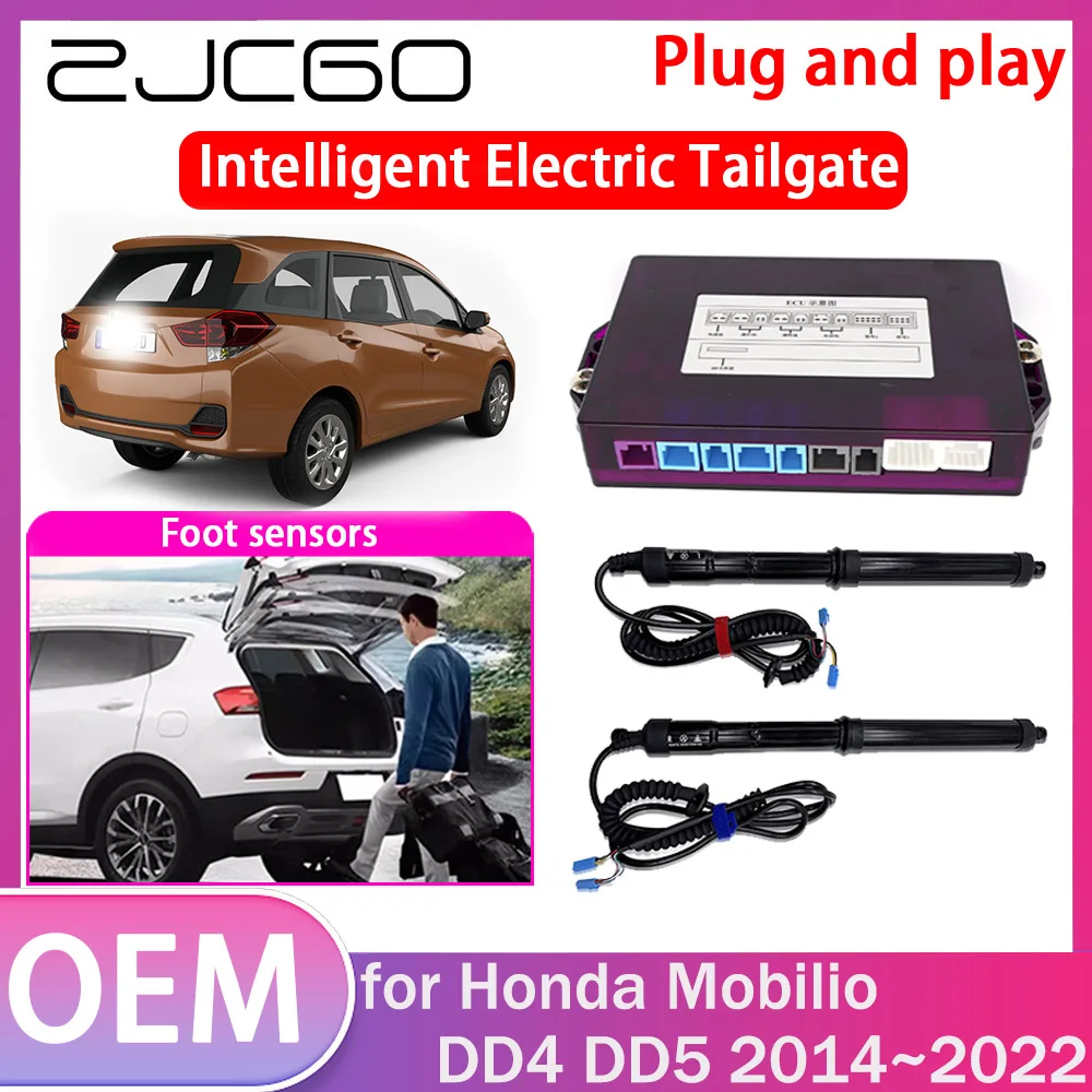

ZJCGO Electric Tailgate Lift Drive Trunk Opening Tail Gate Lift Soft Close Car Door for Honda Mobilio DD4 DD5 2014~2022