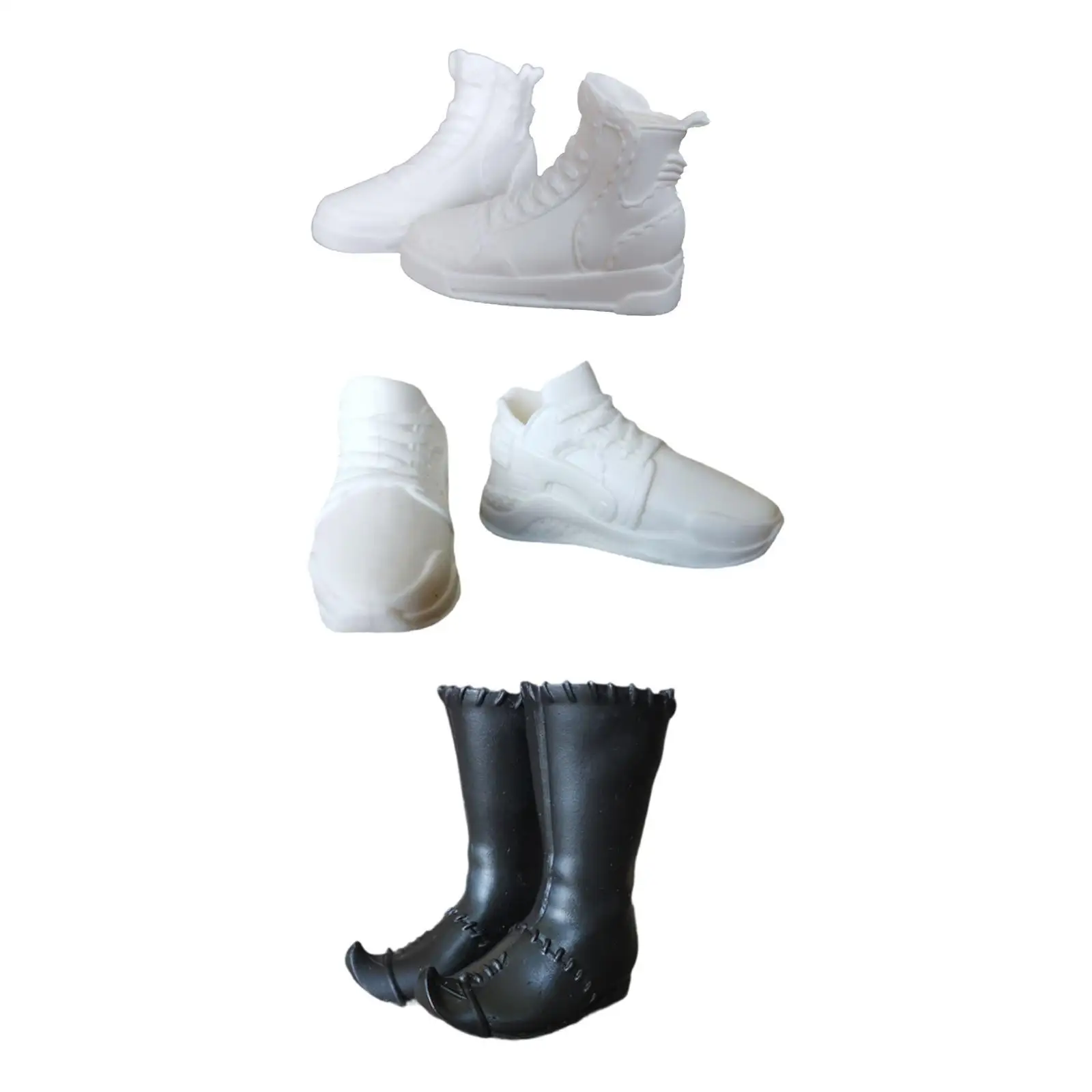 1:6 Mans Shoes Casual Gifts DIY Supplies Scene Photo Prop Fashion Pretend Play Toy Daily Wear Soft Boys Shoes Classic