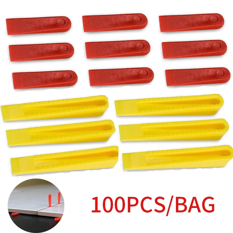 

100Pcs/Pack Reusable Tile Leveling System Spacers Positioning Clips Tiling Floor Wall Carrelage Tools