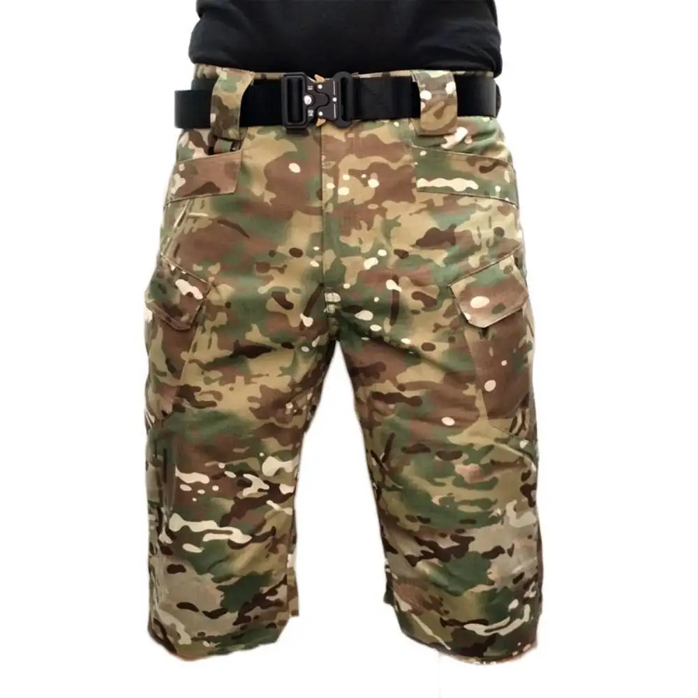Men's Army Tactical Short Pants Military Combat Multi Pocket Cargo Shorts Summer Male Classic Camouflage Trousers Casual Clothes
