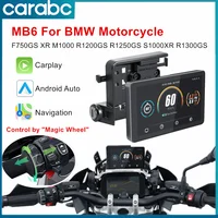 CARABC 6" Motorcycle GPS Navigation Wireless Carplay Android Auto For BMW F750GS XR M1000 R1200GS R1250GS R1300GS S1000XR