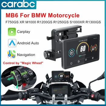 CARABC 6 "Moto GPS di Navigazione Senza Fili Carplay Android Auto Per BMW F750GS XR M1000 R1200GS R1250GS R1300GS S1000XR