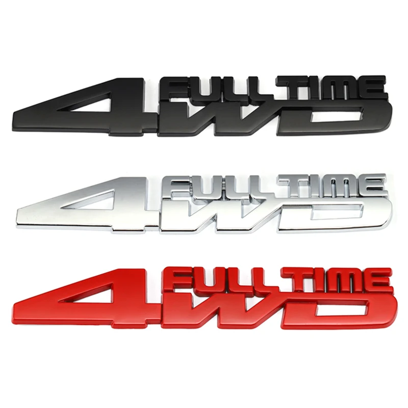 

4WD Full Time Car Sticker Badge for Toyota Celica GT4 Hummer Land Cruiser Volkswagen Phaeton Passat Ford Focus RS ST Cosworth