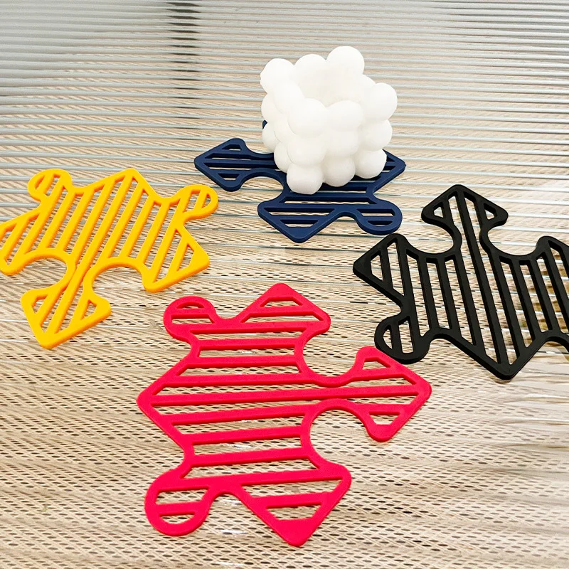 Puzzle Thermal Insulation Mat Ideas Can Be Spliced Placemat Thermal Insulation Mats Household Pot Holders Bowl Mats Table