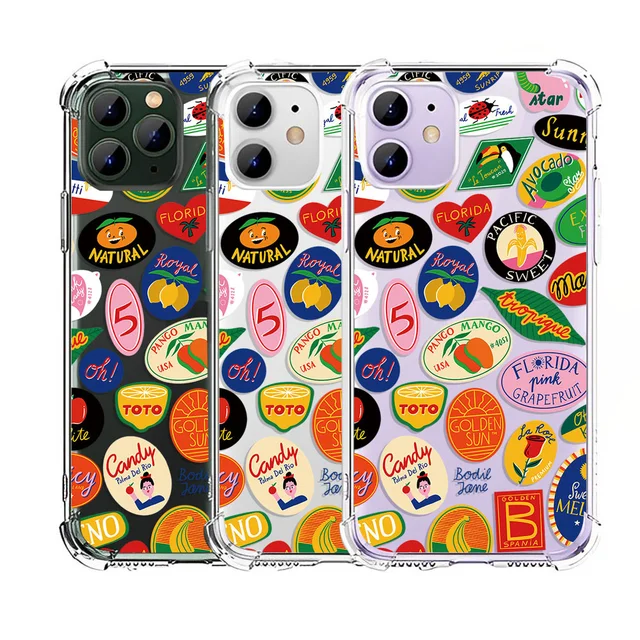 CASETIFY FRUITSTICKERSBYBODILJANE Cell Phones & Accessories