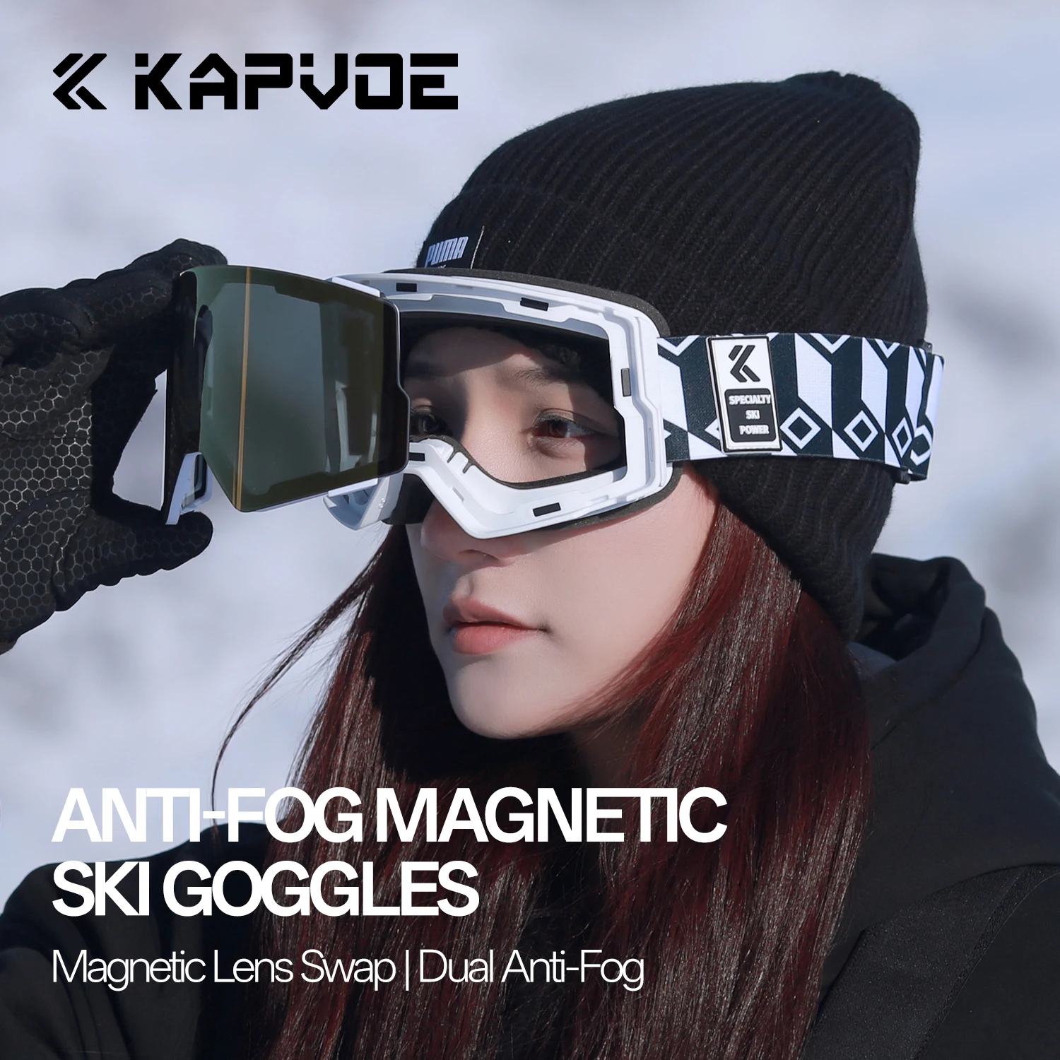 Masque De Ski Double Couche UV400 Anti-buée – Pour Hommes Et Femmes, Avec Housse