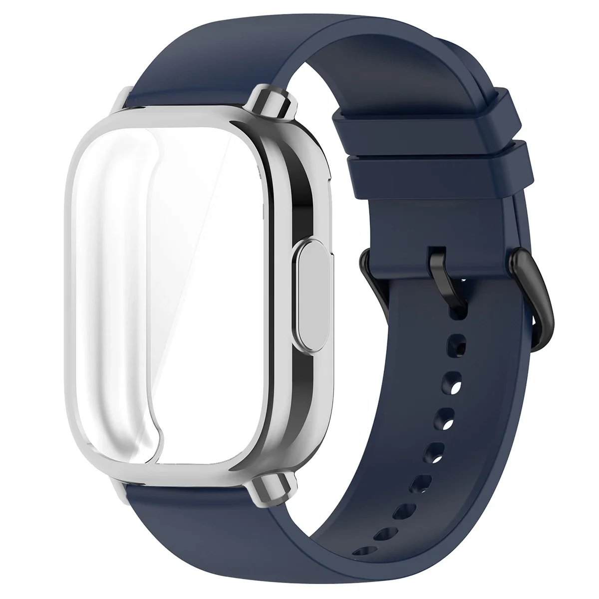 Protective Case with Silicone Strap - Full Cover Screen TPU Soft Shell & Breathable Sport Bands