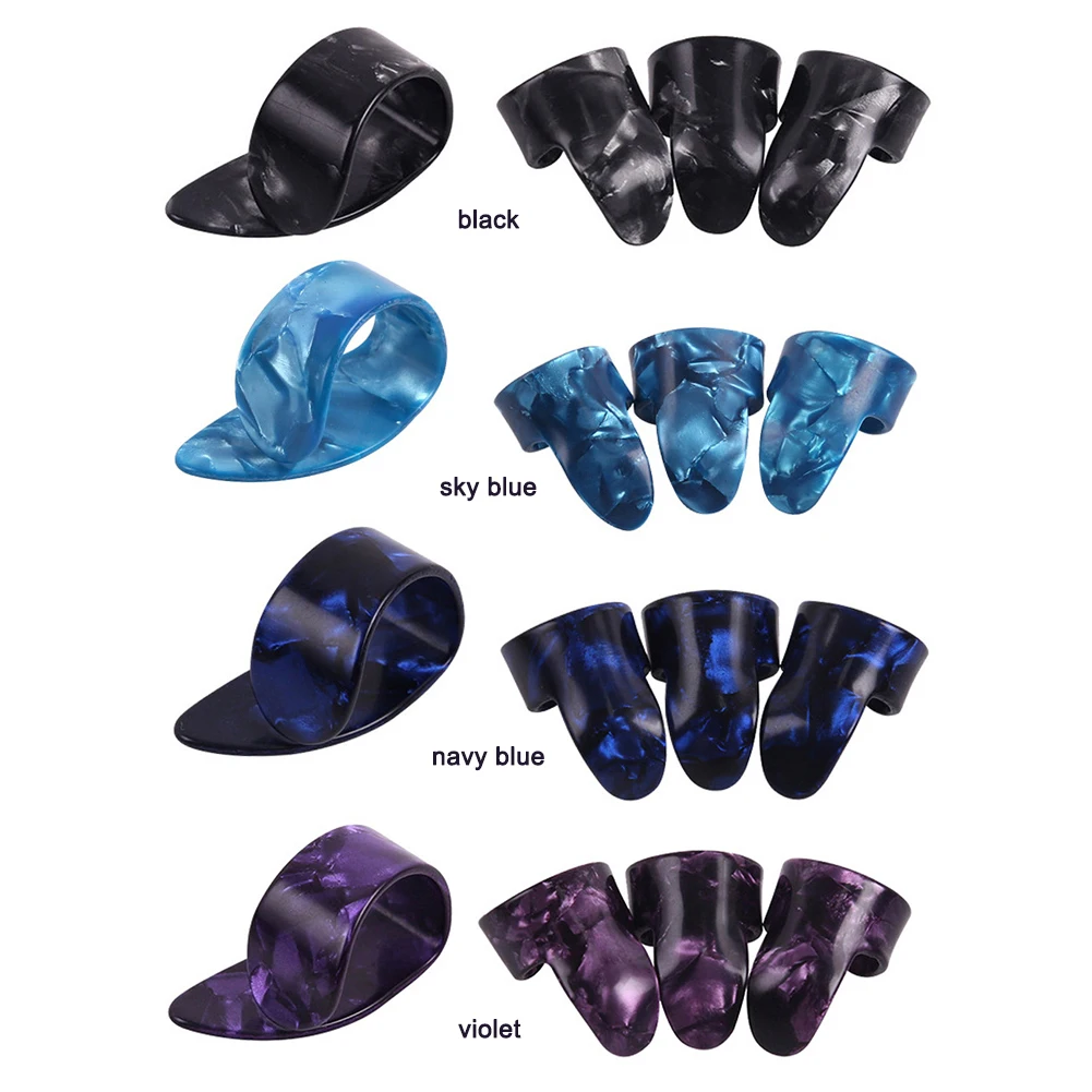 4Pcs Guitar Bass Celluloid Picks Ukulele Guitar Plectrum Musical Instrument Pick Accessories Replacements Part Supplies