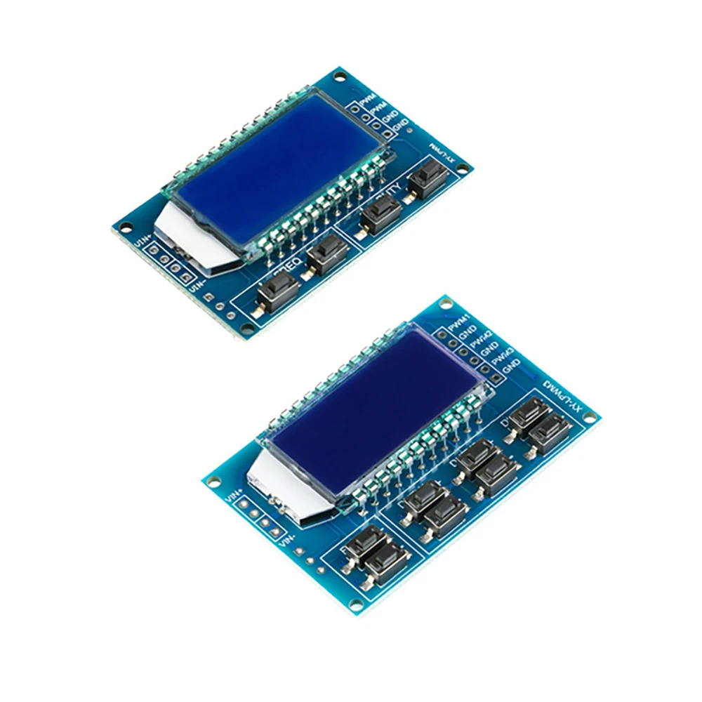 2 CH/3 CH PWM Pulse Frequency Duty Cycle Adjustable Module Square Wave Rectangular Wave Signal Generator LCD Display 6