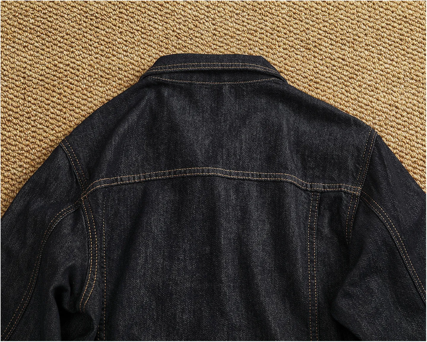 Spring New American Retro Heavyweight Solid Color Multiple Pockets Denim Jacket Men's Fashion Washed Loose Leisure Outerwear
