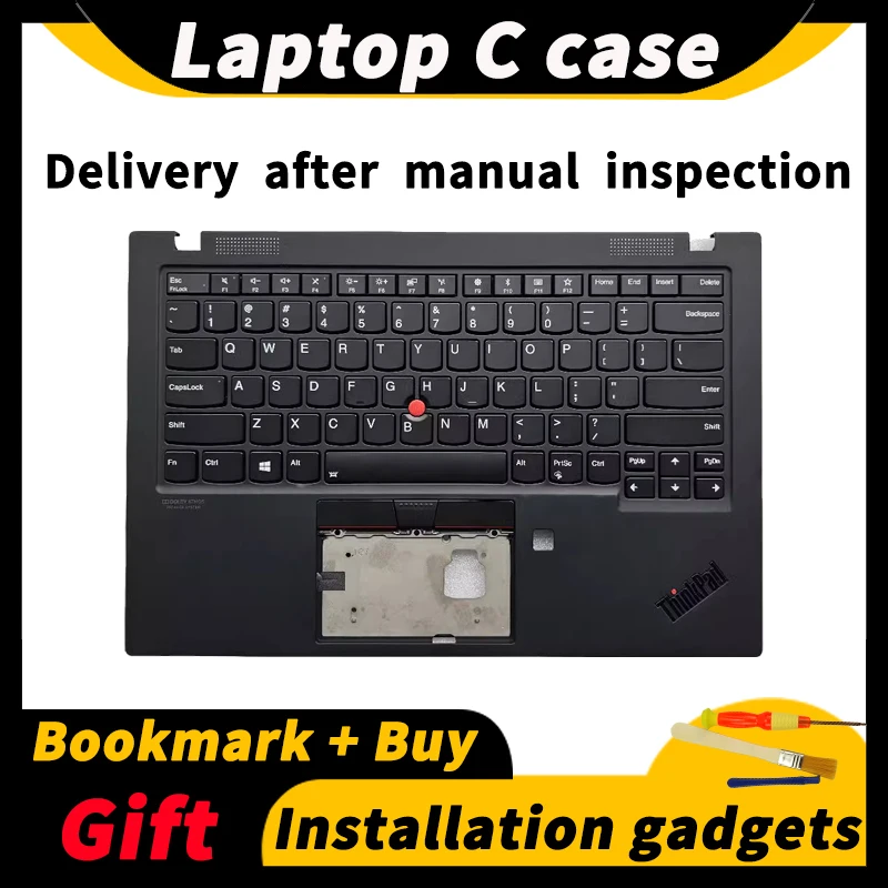 

For Lenovo ThinkPad X1 Carbon 7th 8th 2019 2020 Wide C-Case Housing Palm Rest + Backlit Keyboard 5M10W85882