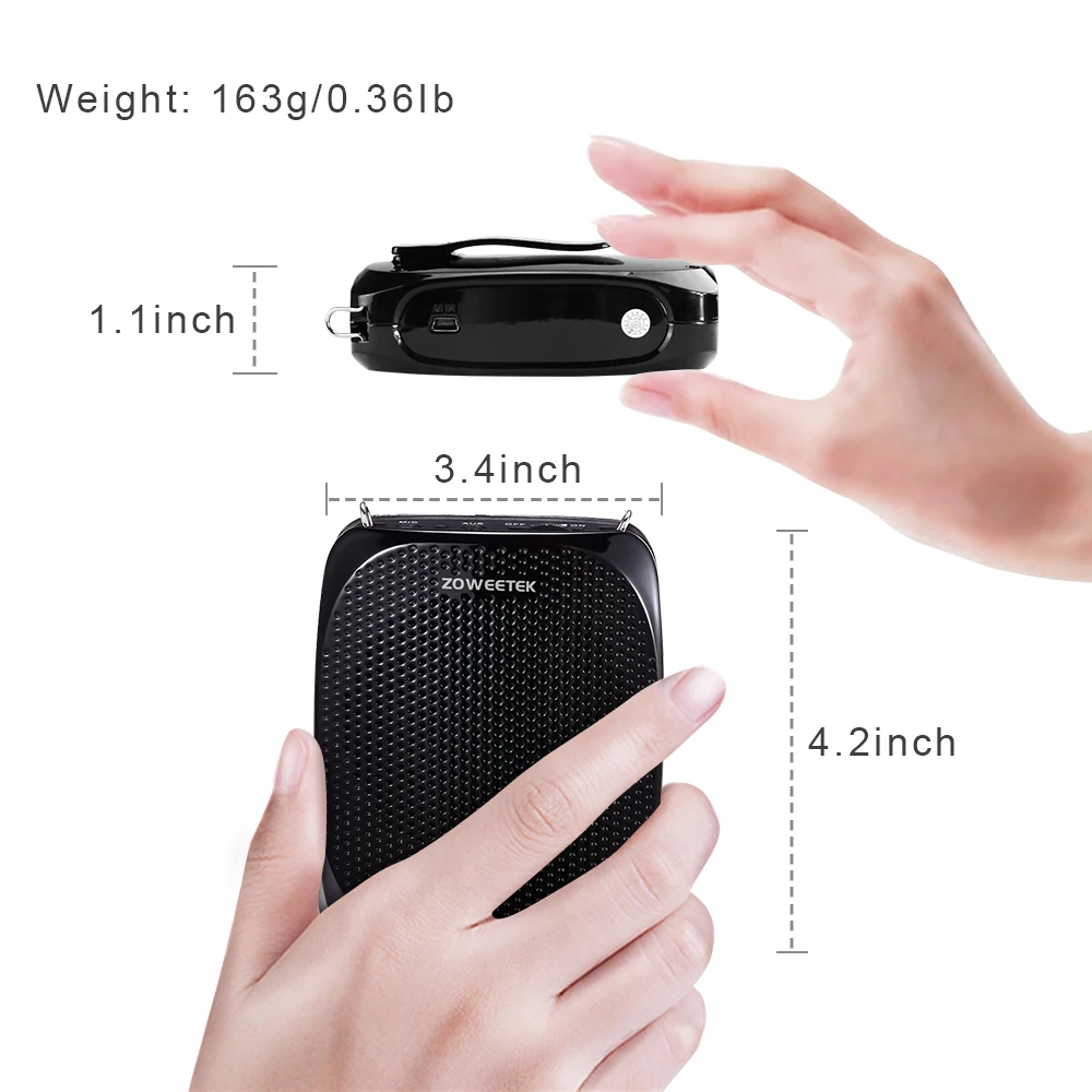 Zoweetek Wireless Portable Audio Loudspeaker USB Voice Amplifier For Teacher 4