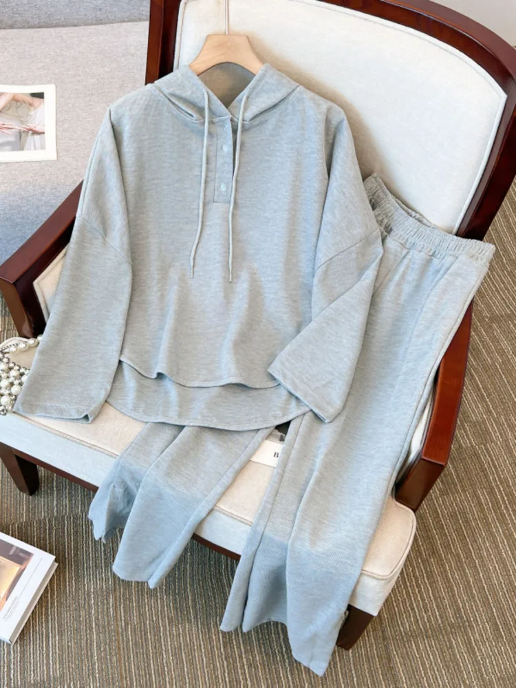 

Осенне-зимний спортивный костюм из свитшота и брюк, размеры до 4XL