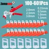 Tile Leveling System Laying Level Wedges Locator Spacers Flooring Wall level Alignment Spacers Leveler for Tile Adjustment Tool 1