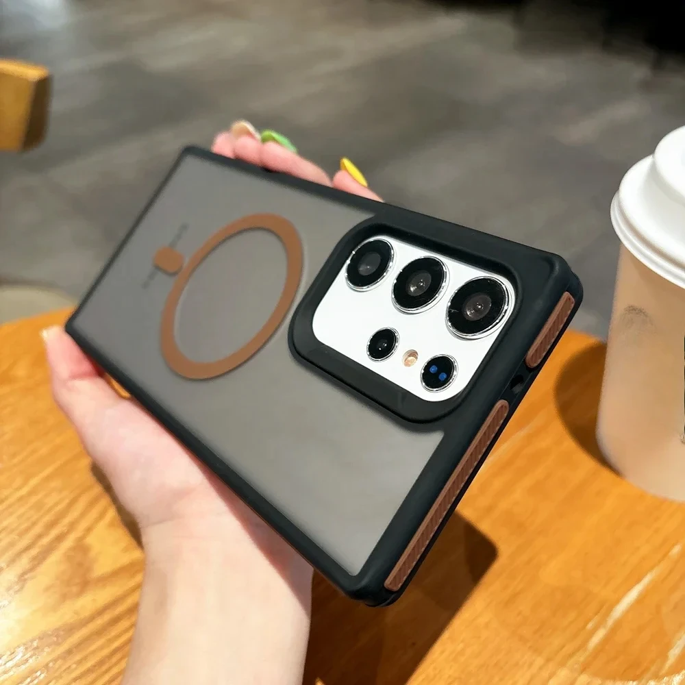 Slim Matte Liquid Magnetic Wireless Charging Protective Case Cover