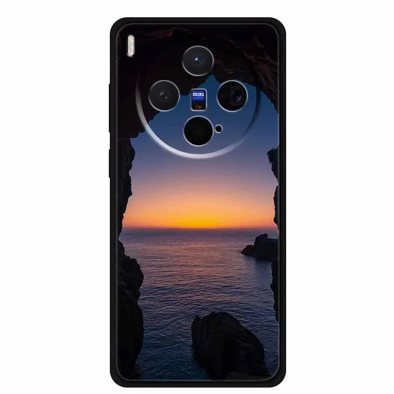 Black TPU Soft Silicone Phone Case  - Fashionable Anime Design with Protective Bumper
