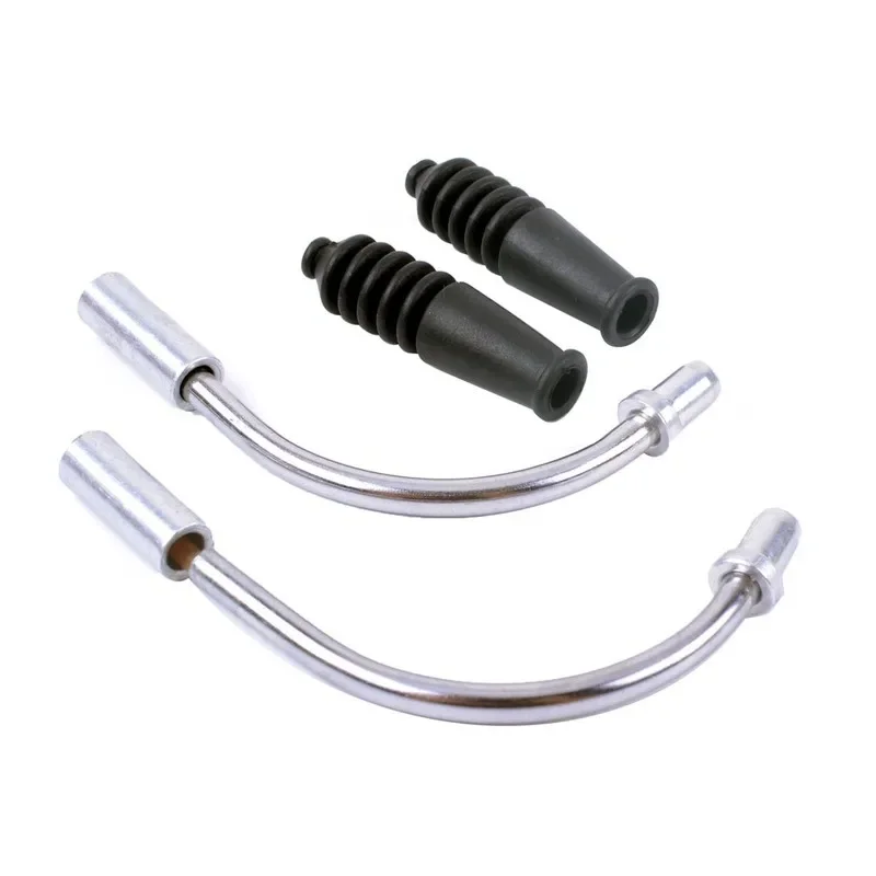 Bicycle V Brake Parts Aluminum Bend Tube Cable Guide Rubber Head Hose MTB Accessory