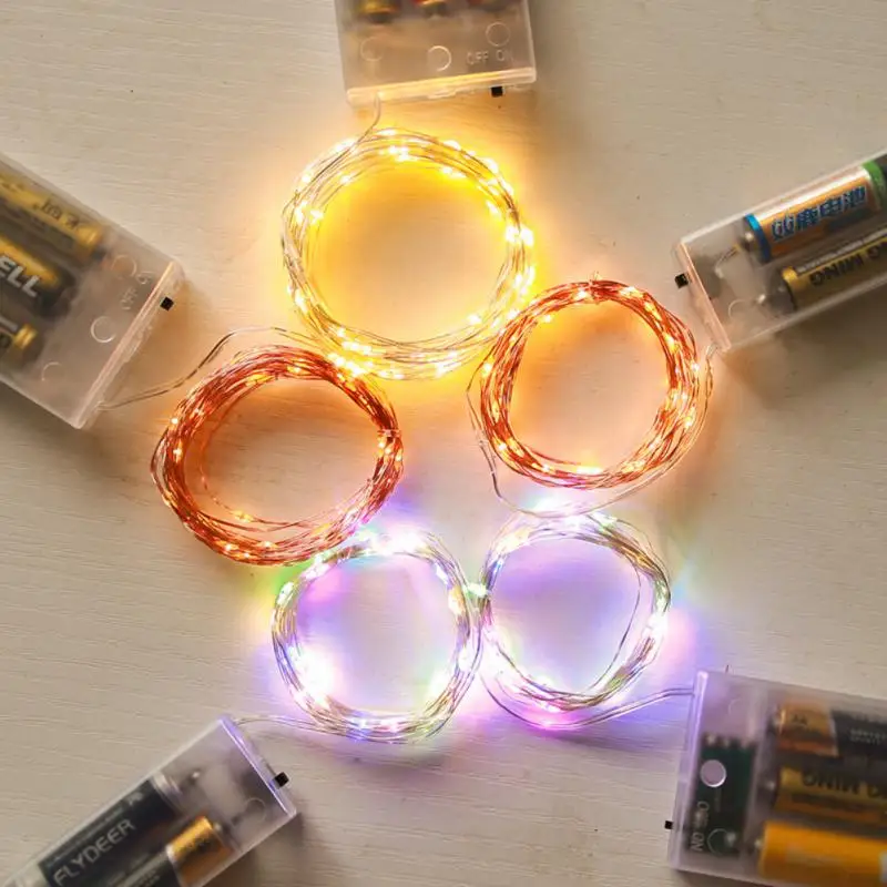 

10LED 1m 5M 50LEDs String Lights Fairy String Lights for Indoor Outdoor Home Wedding Party Decoration Gift Box Bouquet Lights