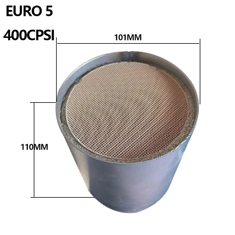 

EURO 5 400 CPSI 101*110MM High Traffic Catalytic Converter Universal Ceramics Honeycomb Catalytic Converter With Metal Liner