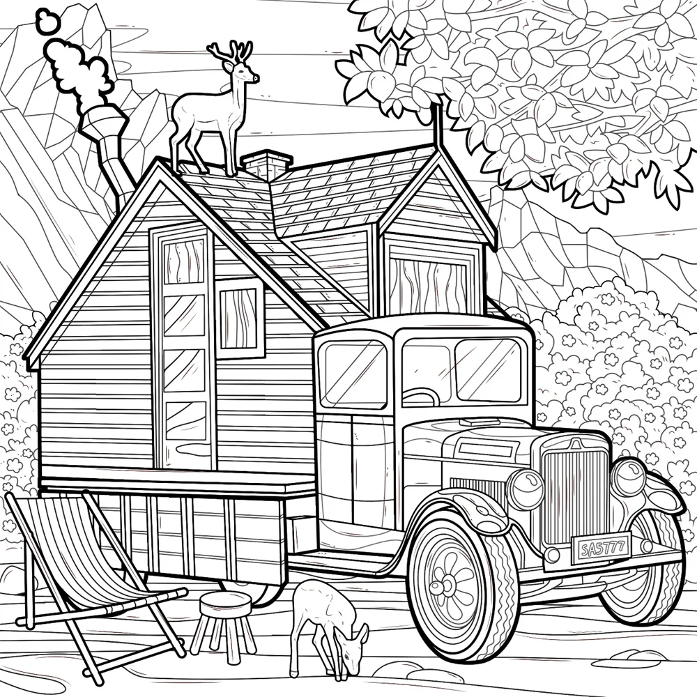1pc Varlous Vehicles  Art Coloring Book 22 Page Coloring Books Gift For Birthday Party Relieve Stress Kill Time Graffiti 3