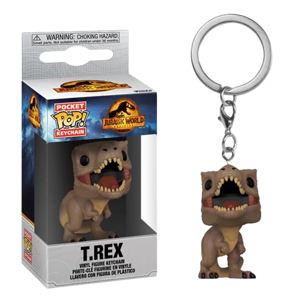 Jurassic Park Blue Velociraptor Keychain Vinyl FIGURE Action Collection Model DOLL KEYRING KEY CHAIN Children Toys