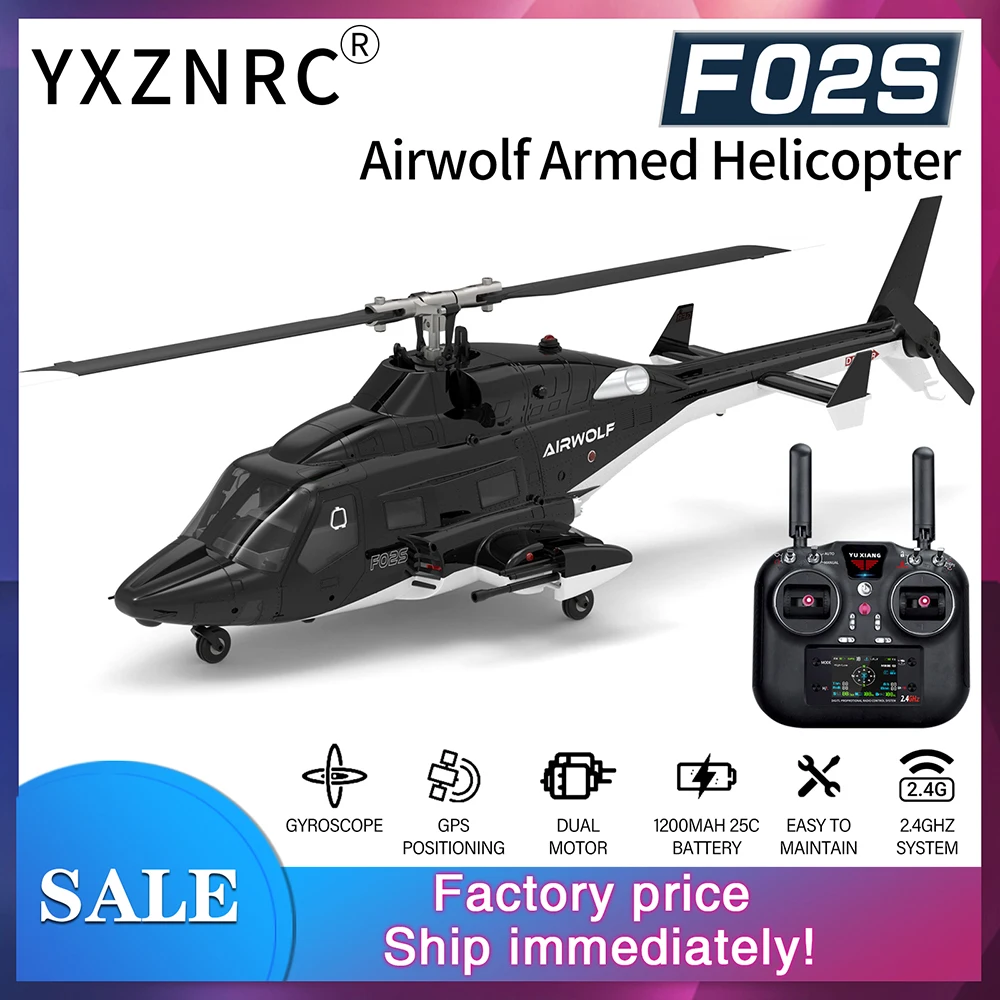 YUXIANG Airwolf RC 헬리콥터 1:34 9CH GPS 브러시리스 광학 흐름 포지셔닝