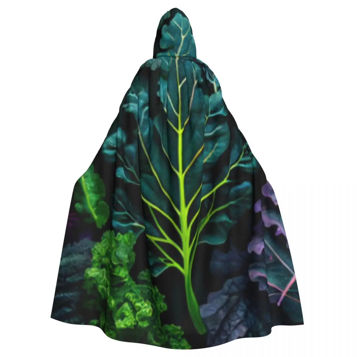

Kale Cabbage Hooded Cloak Coat Halloween Cosplay Costume Vampire Devil Wizard Cape Gown Party