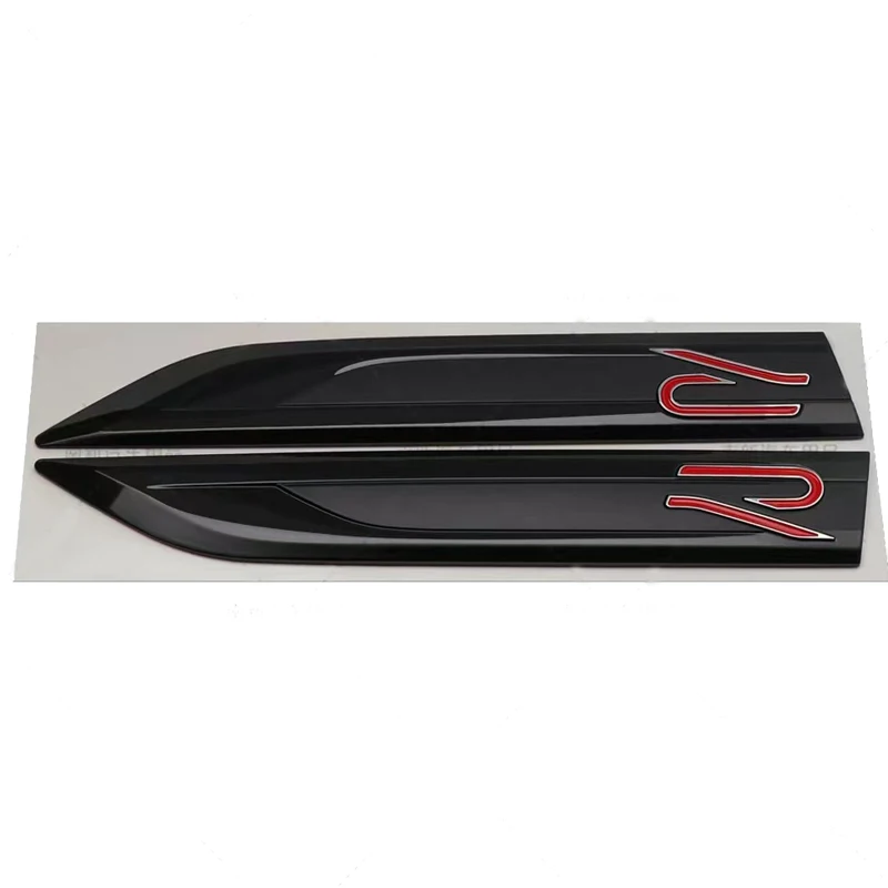 1PCS The new R blade leaf plate logo suitable for the Volkswagen Golf 78golf GTI decoration, Side label car sticker