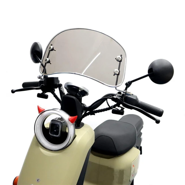 Pare-brise de moto (gris S), déflecteurs de pare-brise modifiés universels pour  moto, déflecteur d