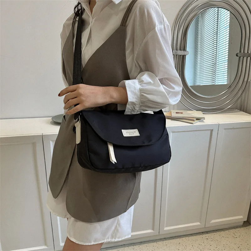 Streetwear Solid Color Minimalist Crossbody Bag For Women Fashion New Tide Commute Bags Female Korean Version Daily Shoulder Bag