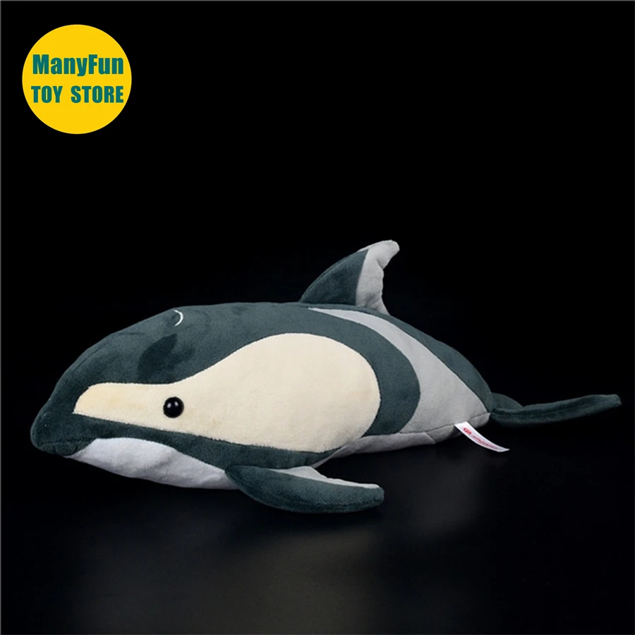 Hour-glass Dolphin High Fidelity Anime Cute Plushie Dolphin Plush Toys Lifelike Animals Simulation Stuffed Doll Kawai Toy Kids 2