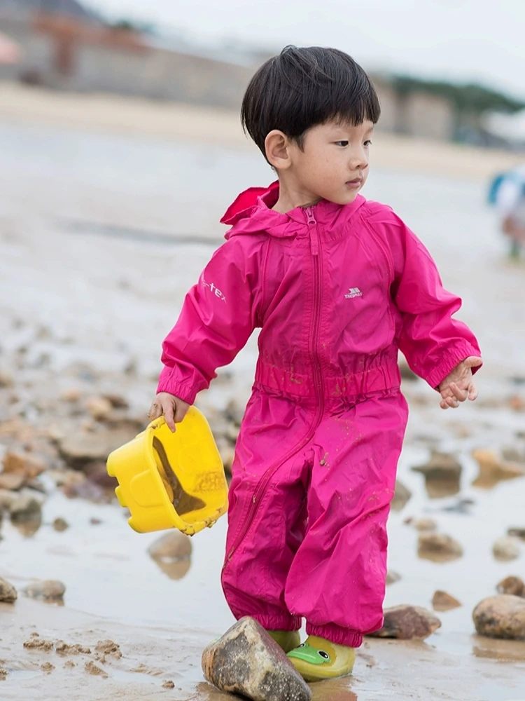 kids rain suits puddle suits baby one-piece raincoat waterproof