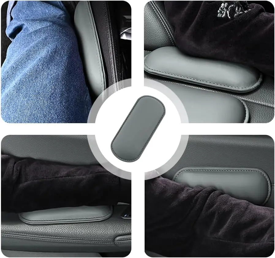 Car door armrest pad protecting interior panel