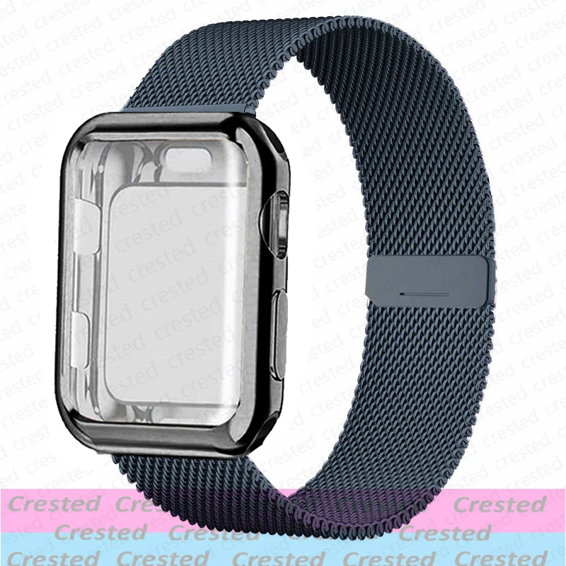 Elegant Stainless Steel Milanese Loop Watch Strap and Case