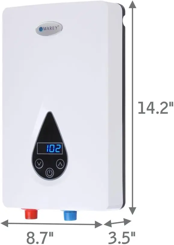 ECO150 Electric Tankless Water Heater 14.5kW 240V Smart Technology Unlimited On-Demand Hot Water Heater