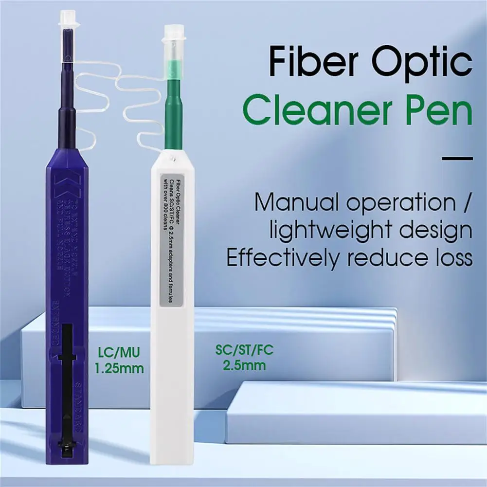 

Fiber Optic Cleaner Pen 2.5mm for Lc Mu / 1.25mm For Sc Fc St Connector Optical Smart Cleaning Tool