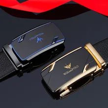 

Leather Men's belt fashion automatic buckle belt business personalized trouser belt
