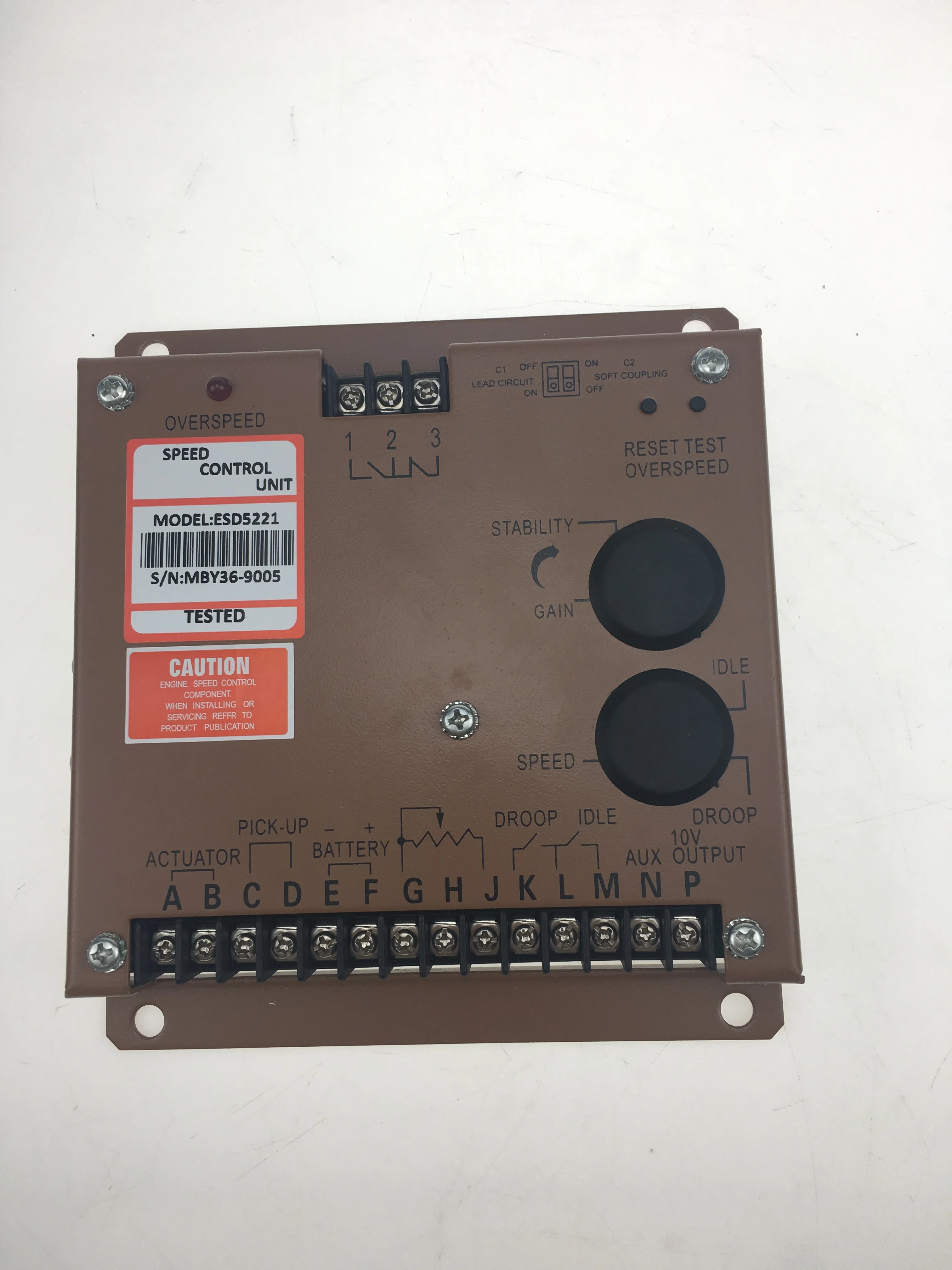 

ESD5221 Diesel Generator Engine Speed Controller Unit ESD 5221 Speed Governor