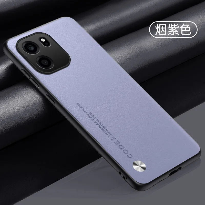 Enhanced Leather Matte Shockproof Case with Silicone Soft Frame Cover and Bumper Shell