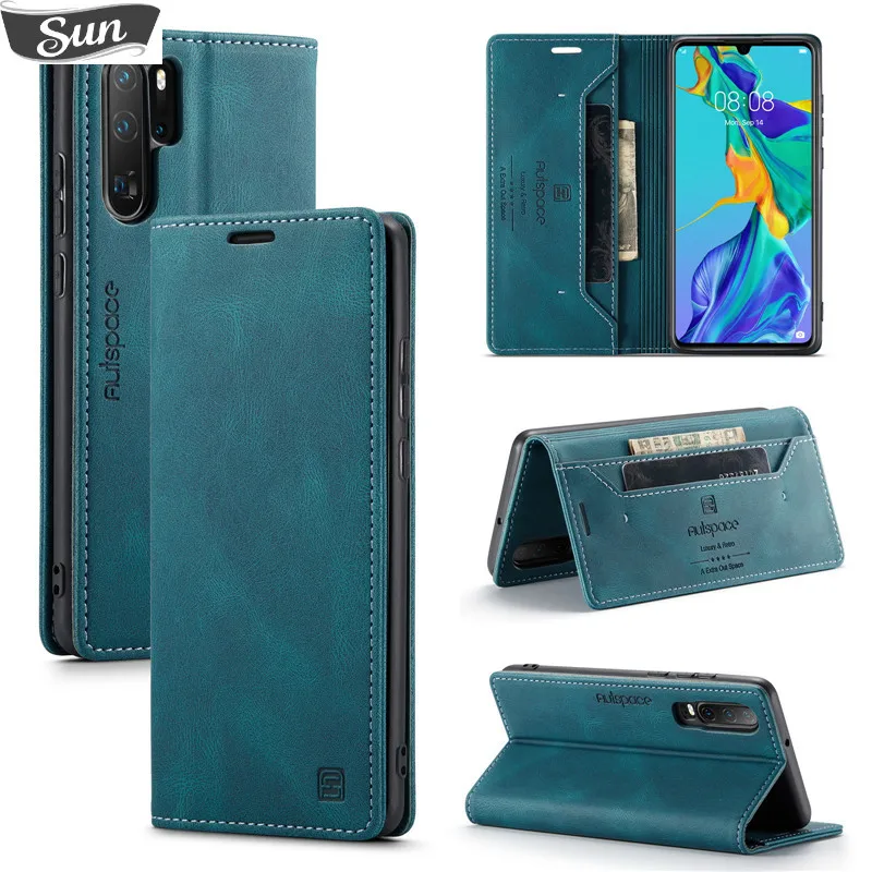 

Чехол для Huawei P30 Lite, кошелек, магнитная карта, флип-чехол для Huawei P30 Pro, роскошный кожаный чехол-подставка для телефона