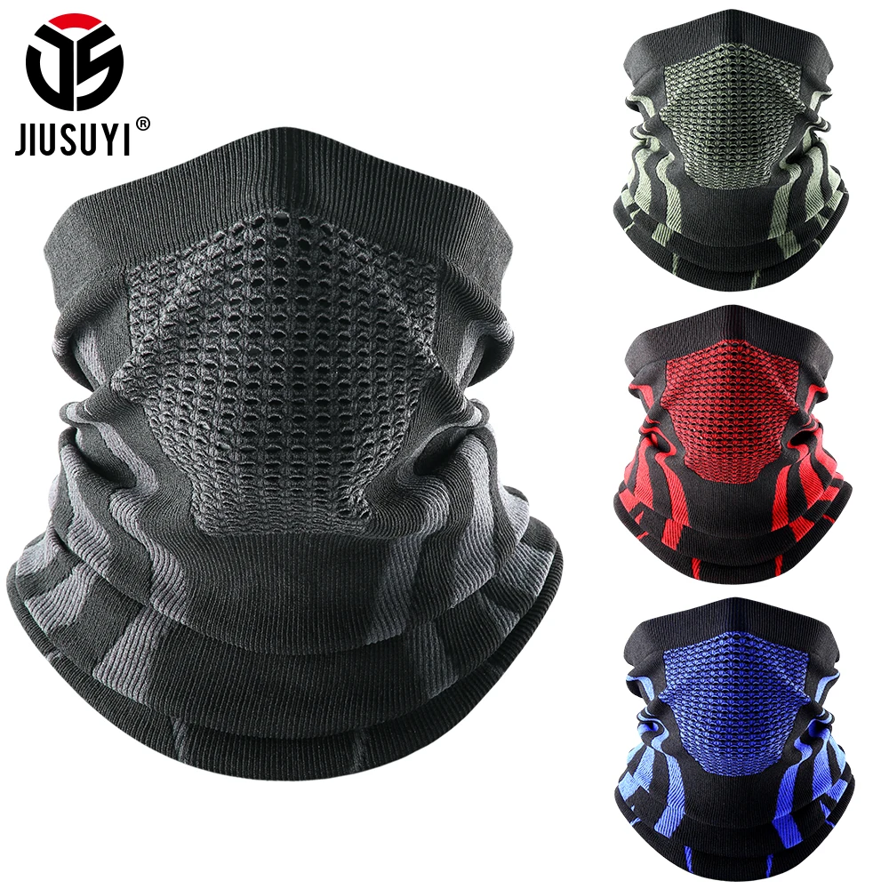 Winter Summer Neck Gaiter Mesh Tube Scarf Cover Skiing Snowmobile Riding Hiking Fishing Bandana Warmer Windproof Face Mask Men