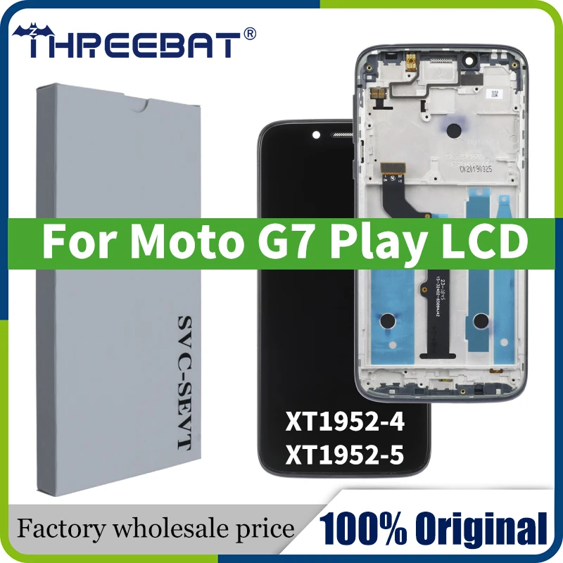 Pantalla Táctil LCD Original Para Motorola Moto G7, Montaje De