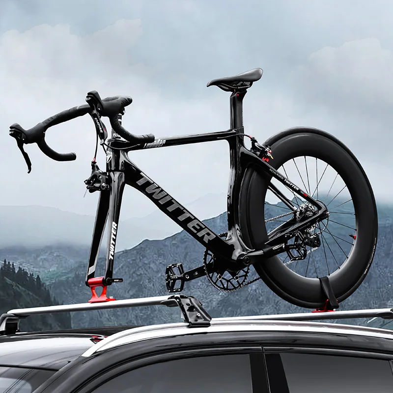 MUQZI Fork Mount Bike Rack Car Roof Rack Thru Axle Holder For SUV