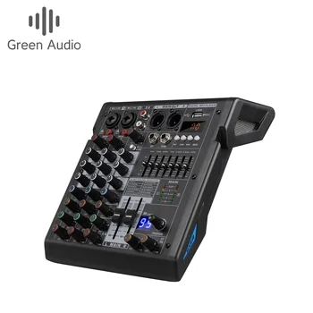 GAX-TDS4 4 Channels Sound Audio Mixer 99 Effects 7 Band EQ USB PC Play Record Blueteeth Dj Mixing Console Table For Party