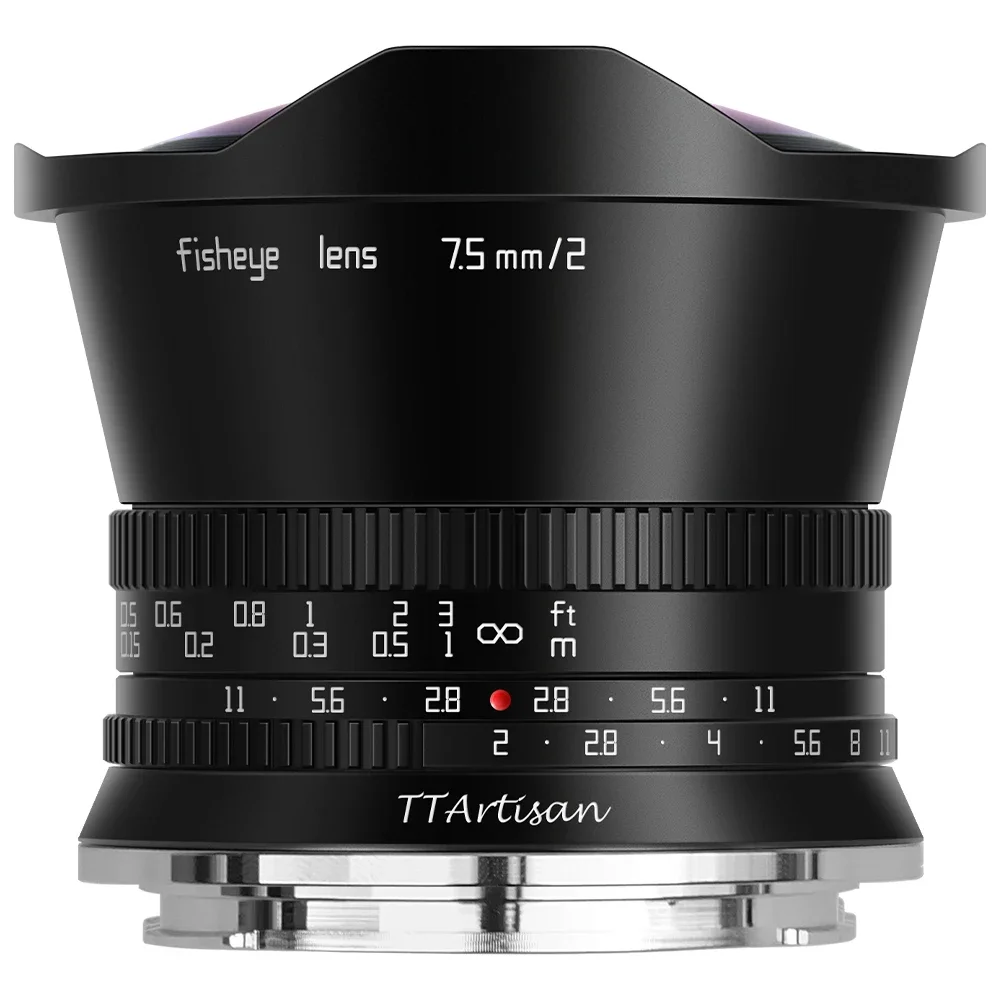 Ttartisan 7.5Mm F2 Aps-C Obiettivo Fisheye Ad Ampia Apertura Per Fotocamere Sony E Fuji X Canon M Panasonic L M43 Nikon Z Canon R Mount