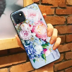 Coque de téléphone en silicone TPU noire antichoc - Couverture de protection améliorée, 6,5