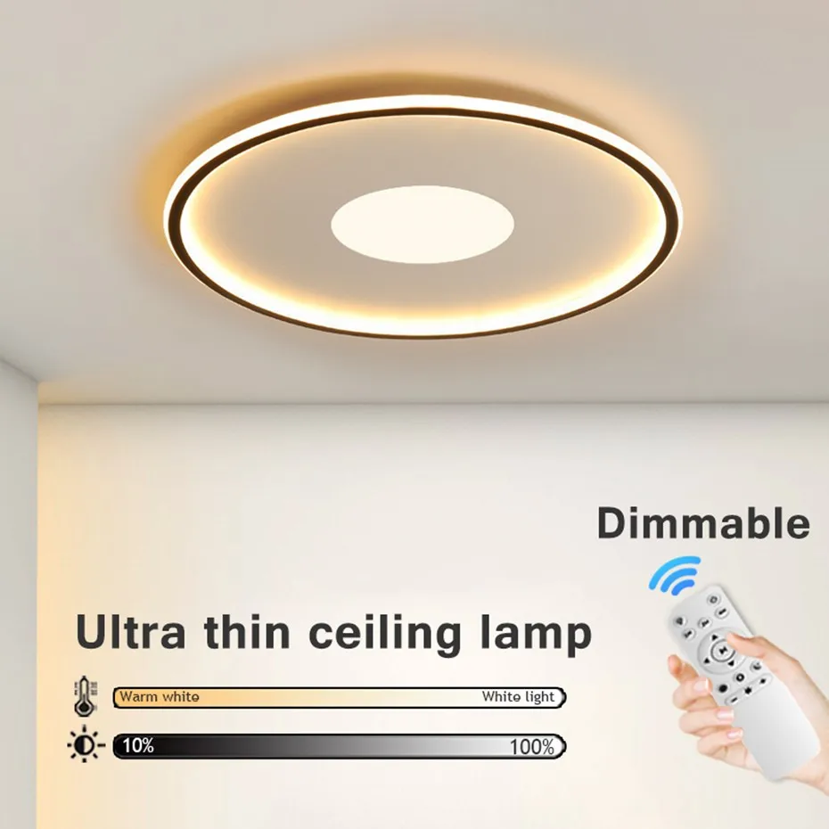 Smart LED ceiling lights 48W 24W 18W Modern Panel Ceiling lamp for