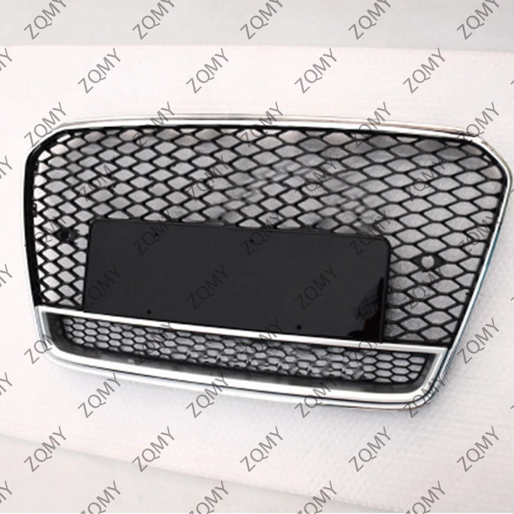 

With/Logo For Audi A5/S5 2012 2013 2014 2015 Car Front Bumper Grille Centre Panel Styling Upper Grill (Modify For RS5 style)